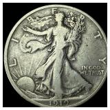 1919 Walking Liberty Half Dollar LIGHTLY CIRCULATE