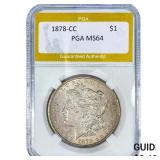 1878-CC Morgan Silver Dollar PGA MS64
