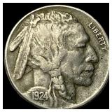 1924-S Buffalo Nickel NEARLY UNCIRCULATED NEARLY