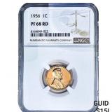 1956 Wheat Cent NGC PF68 RD