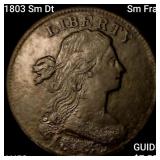 1803 Sm Dt, Sm Frac Draped Bust Large Cent CLOSELY