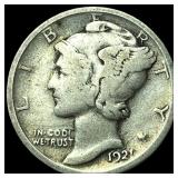 1921 Mercury Dime LIGHTLY CIRCULATED