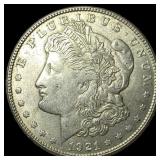 1921-S Silver Morgan Dollar CHOICE AU