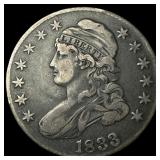 1833 Capped Bust Half Dollar NEARLY UNCIRCULATED