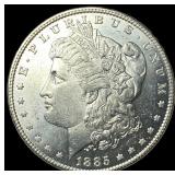 1885 Morgan Silver Dollar GEM BU