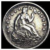 1853 Arrows Seated Liberty Half Dime NEARLY UNCI