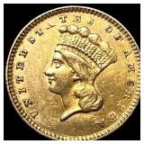 1856 Gold $1 Indian Head Type 2 UNCIRCULATED