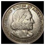 1893 Silver Columbian Half Dollar NEARLY UNCIRCULA
