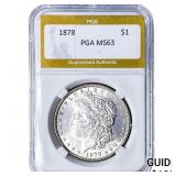 1878 Morgan Silver Dollar PGA MS63