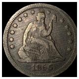 1856 Seated Liberty Quarter LIGHTLY CIRCULATED L