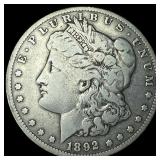 1892-S Morgan Silver Dollar LIGHTLY CIRCULATED