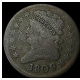 1809 Classic Head Half Cent LIGHTLY CIRCULATED