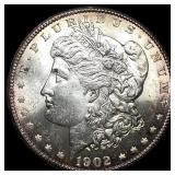 1902-O Silver Morgan Dollar GEM BU