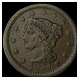 1854 Braided Hair Large Cent CLOSELY UNCIRCULATED