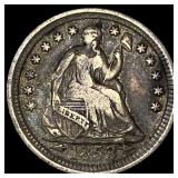 1853 Arrows Seated Liberty Half Dime LIGHTLY CIRCU
