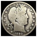 1902 Barber Half Dollar NICELY CIRCULATED