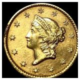 1850 Gold $1 Type 1 CLOSELY UNCIRCULATED