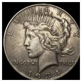 1934-S Silver Peace Dollar CLOSELY UNCIRCULATED
