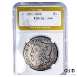 1900-O/CC Morgan Silver Dollar PGA Genuine
