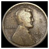 1909-S Lincoln Wheat Cent LIGHTLY CIRCULATED