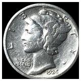 1926-S Silver Mercury Dime NEARLY UNCIRCULATED N