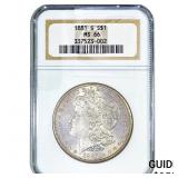 1881-S Morgan Silver Dollar NGC MS66