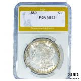 1880 Morgan Silver Dollar PGA MS63