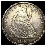 1845 Seated Liberty Half Dollar HIGH GRADE