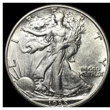 1935-D Silver Walking Liberty Half Dollar UNCIRCUL