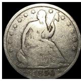 1854 Arrows Seated Liberty Half Dollar NICELY CIRC
