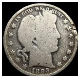 1893-O Silver Barber Half Dollar NICELY CIRCULATED