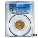 1941 Wheat Cent PCGS PR65 RD