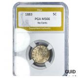 1883 Liberty Victory Nickel PGA MS66 No Cents