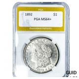 1892 Morgan Silver Dollar PGA MS64+
