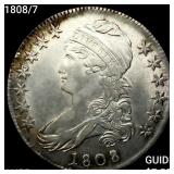 1808/7 Capped Bust Half Dollar HIGH GRADE