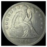 1846 Silver Dollar NEARLY UNCIRCULATED