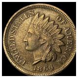 1864 Bronze Indian Head Cent CHOICE AU