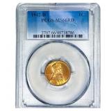 1942-D Wheat Cent PCGS MS66 RD