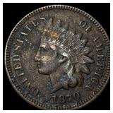 1870 Indian Head Cent NEARLY UNCIRCULATED NEARLY