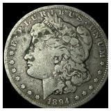 1894-O Silver Morgan Dollar LIGHTLY CIRCULATED