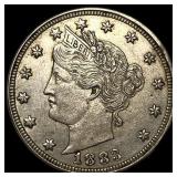 1883 Liberty Head Nickel No Cents CLOSELY UNCIRCUL