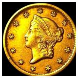 1853-O Gold $1 Liberty Head CHOICE AU