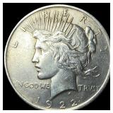 1922 Silver Peace Dollar CLOSELY UNCIRCULATED