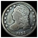 1834 Capped Bust Dime LIGHTLY CIRCULATED