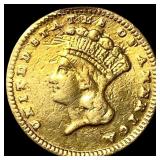 1889 Gold $1 Indian Head CLOSELY UNCIRCULATED