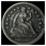 1857-O Silver Half Dime NEARLY UNCIRCULATED