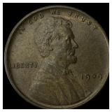 1909 VDB Lincoln Wheat Cent CHOICE BU