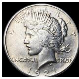 1921 Silver Peace Dollar CHOICE AU CHOICE AU