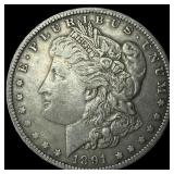 1891-O Silver Morgan Dollar NEARLY UNCIRCULATED