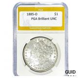 1885-O Morgan Silver Dollar PGA Brilliant UNC